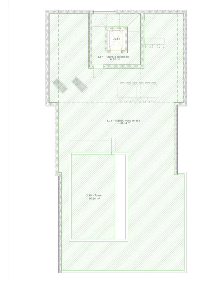 Spektakularan luksuzni penthouse s krovnom terasom i infinity bazenom – Zadar, Borik (239 m²)