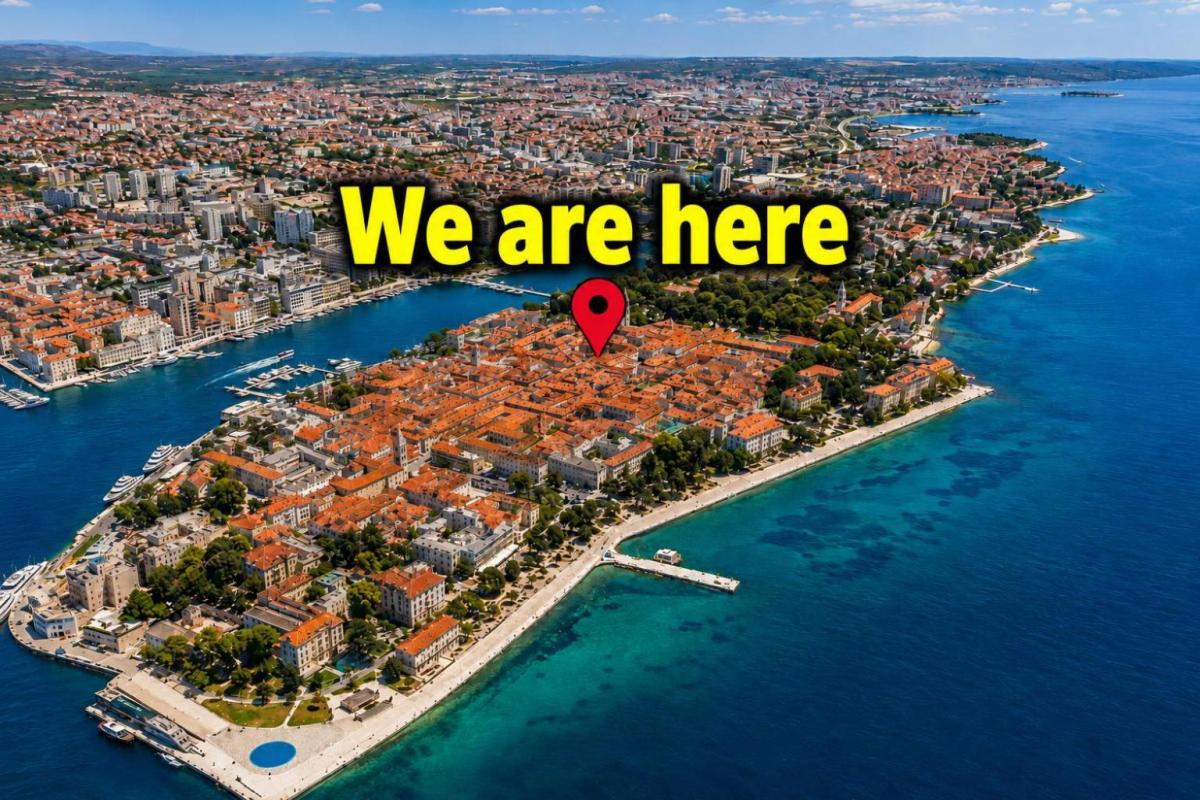 Zadar, prostrani stan u centru Zadra na 4 kantuna